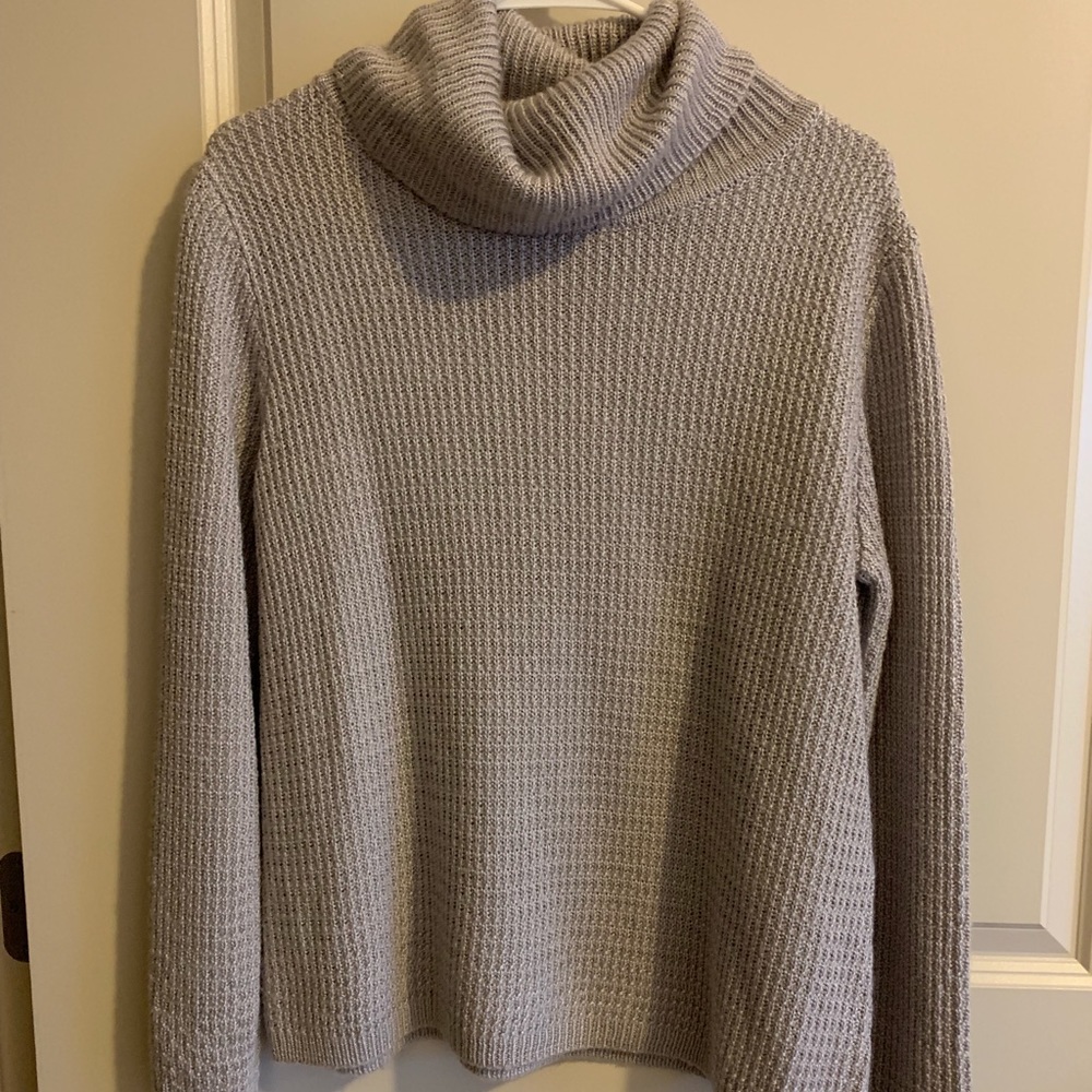Grey cowl neck/turtle neck sweater